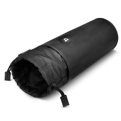 b-Vibe sterilizer pouch laid on its side revealing drawstring opening and hole for cable routing