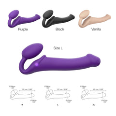 Strap On Me Vibrating Bendable Strap-On Large - Dreamy Desire