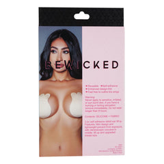 Back of Be Wicked packaging listing reusable silicone and fabric contents with care instructions