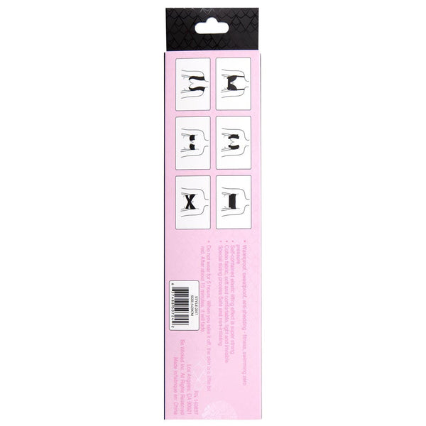 Back of Be Wicked packaging showing six-step illustrated application instructions