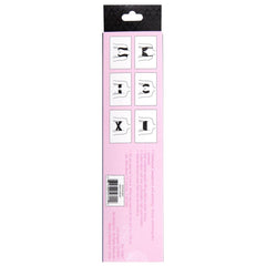 Back of Be Wicked packaging showing six-step illustrated application instructions