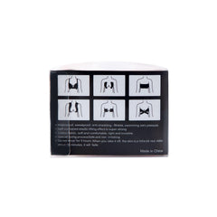 Back of breast lift tape packaging showing usage diagrams and waterproof, sweat-proof feature notes