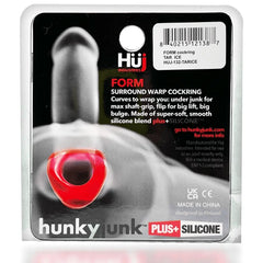 Back of Hunkyjunk FORM cockring packaging showing product description and barcode
