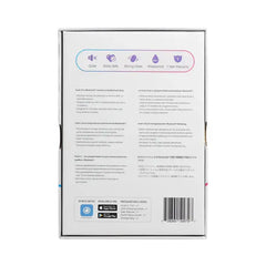Back of Hush 2 retail box showing multilingual feature icons and package contents list