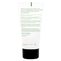 Back of Joy Buzzer tube with clitoral stimulation description, ingredients list, and usage directions