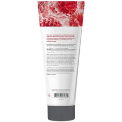 Back label of Coochy Berry Bliss Shave Cream showing directions, ingredients, and bilingual text