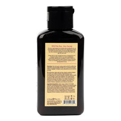 Back label of Hemp Seed aphrodisiac bubble bath showing directions and ingredients list