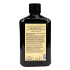 Back label of Hemp Seed at Night Bubble Bath showing ingredients and multilingual directions