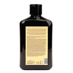 Back label of Hemp Seed at Night Wild Pink Rose Massage Oil showing directions and ingredients