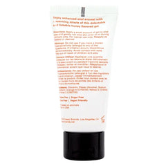 Back label of Honey Buns warming gel tube with full ingredients, warnings, and topical-use directions