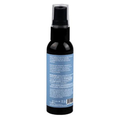 Back label of Mellow Cooling Spray showing bilingual usage directions and ingredients list