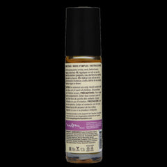 Back label of At Night Perfume Roll-On showing directions, precautions, and ingredient list