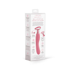 Back of Le Wand Lick box displaying features including clitoral tongue and G-spot stimulator