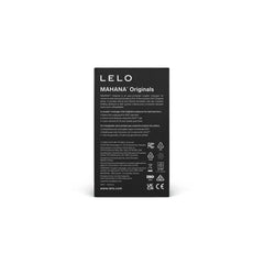Back of LELO Mahana Originals box showing product description and multilingual details