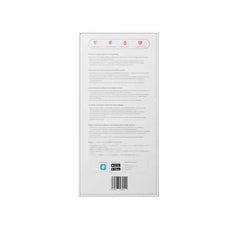 Back panel of Lovense Ridge packaging showing multilingual product details and app QR code