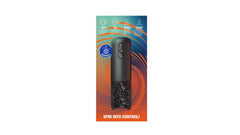 Back panel of Orbit retail box showing product through packaging with feature icons visible