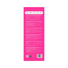 Back panel of Velvo packaging showing multilingual product details and app store icons