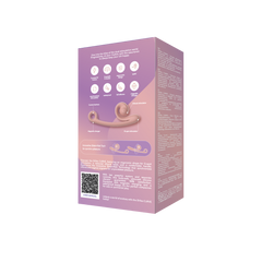 Back of SVibe Curve box showing feature icons, vibration modes diagram and product description