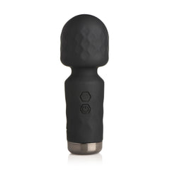 Bang 10X Mini Silicone Wand standing upright, displaying two hexagonal control buttons