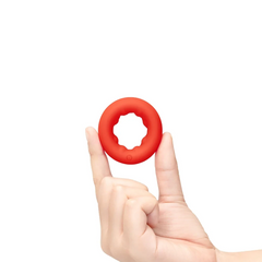 FLEX RING GRIP - ULTRA SOFT SILICONE COCK RING - RED