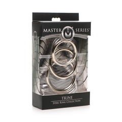 MS Trine Steel Ring Set