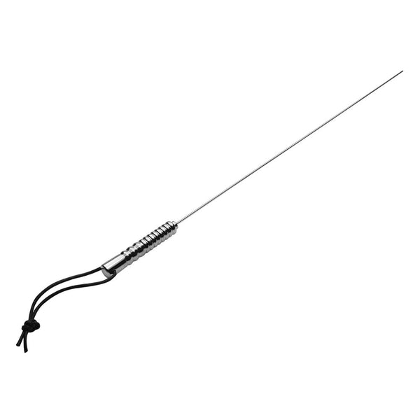 XR Stainless Steel Whipping Rod – 25 Inch – thin stainless steel whipping rod with ribbed handle and wrist loop