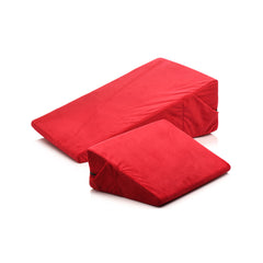 Bedroom Bliss Love Cushion Set separated into large wedge ramp and small wedge bolster pieces