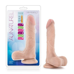 Blush Au Naturel Mister Perfect beige realistic dildo with suction cup base in retail packaging