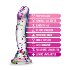 Blush Neo Elite Hanky Panky feature list including Purio silicone and suction cup base