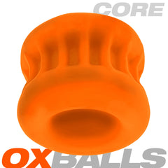 Bottom-up view of Core Ballstretcher showing ribbed outer surface and open tunnel