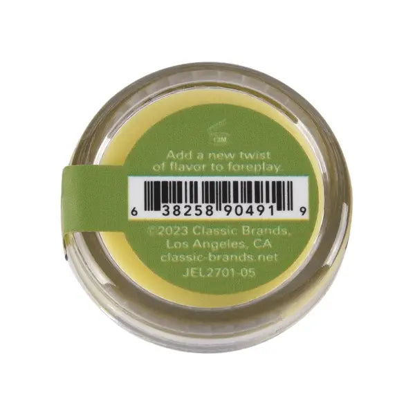 Bottom of Nipple Nibblers balm jar showing ingredients label and Classic Brands barcode