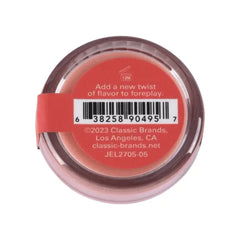 Bottom of Nipple Nibblers jar showing barcode, 12-month symbol, and Classic Brands info