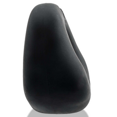 Bottom profile of Fit Bulge cockring showing tapered silicone bulge contour
