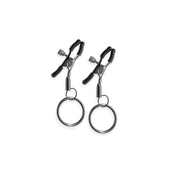 Bound C2 gunmetal nipple clamps with adjustable screw tension and silver O-rings, pair