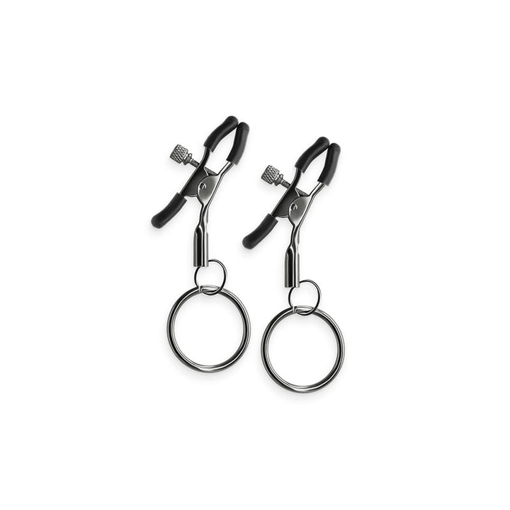 Bound C2 gunmetal nipple clamps with adjustable screw tension and silver O-rings, pair