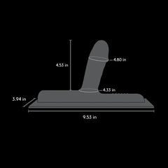 Bronco realistic silicone attachment dimensions diagram showing 9.53 in length and 4.80 in height