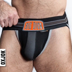 BULGER, the big pouch jock, BLACK IRON, LARGE - Dreamy Desire