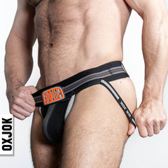 BULGER, the big pouch jock, BLACK IRON, MEDIUM - Dreamy Desire