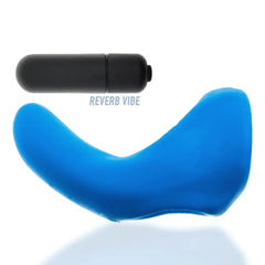 Buzzfuck blue TPR-silicone sling separated from its black Reverb Vibe bullet