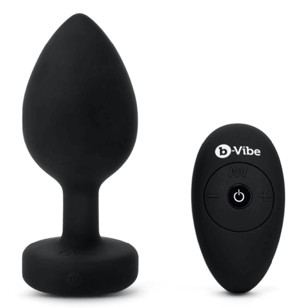 VIBRATING JEWEL PLUG | XXL | BLACK - Dreamy Desire