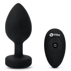 VIBRATING JEWEL PLUG | XXL | BLACK - Dreamy Desire