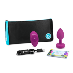 b-Vibe Vibrating Jewel Remote Control Plug - Dreamy Desire