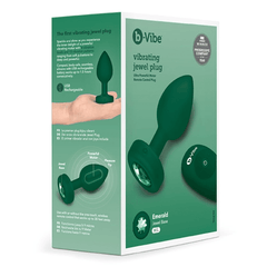 VIBRATING JEWEL PLUG | M/L | EMERALD GREEN - Dreamy Desire