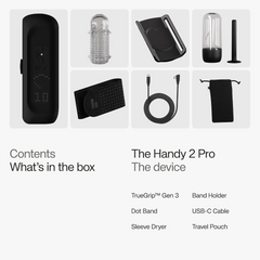 The Handy 2 Pro control buttons and LED display for speed and stroke settings