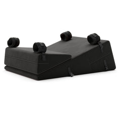 Bondage Wedge Ramp Combo 24 w/Cuffs - Décor Velvet, Black