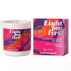 LIGHT MY FIRE - MASSAGE CANDLE - COCONUT 65G / 2.2OZ. - Dreamy Desire