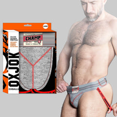 CHAMP, vintage sweatshirt jockstrap, GRAY HEATHER, MEDIUM - Dreamy Desire