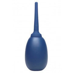CleanStream Flex Tip Cleansing Bulb in navy blue silicone, upright front view