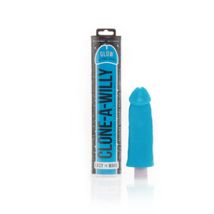 Clone A Willy Glow-in-the-Dark Vibrating Dildo Casting Kit – Blue