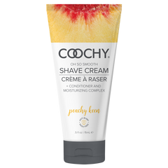 Coochy Oh So Smooth Shave Cream in Peachy Keen, 0.5 fl oz travel-size tube, front view
